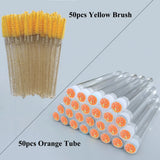 Reusable Eyelash Brush Tube Disposable Mascara Wands Replaceable Dust-proof Eye Lash Eyebrow Brush Tube for Eyelashes Extension