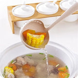 2 In 1 Soup Spoon Long Handle Spoon Creative Spoon Strainer Spoon Cooking Tools