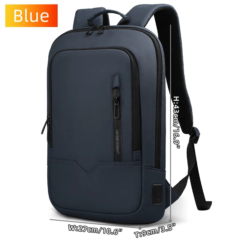 Heroic Knight Men Multifunctional Backpack Waterproof Laptop Backpack Men Business Laptop Bag Travel College Bag for Office Work