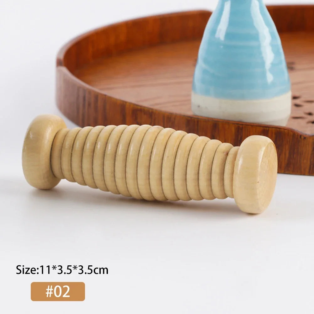 Foot Massage Relieve Stress Wood Foot Massage Roller For Plantar Fasciitis Relief Deep Tissue Massage Tool Stress Relief