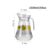 1pc Plastic Pitcher 33/50/67oz Drinkware Tea Pitcher For Juice, Milk,Cold /Hot Beverages Carafe Water Pitcher For Restaurant