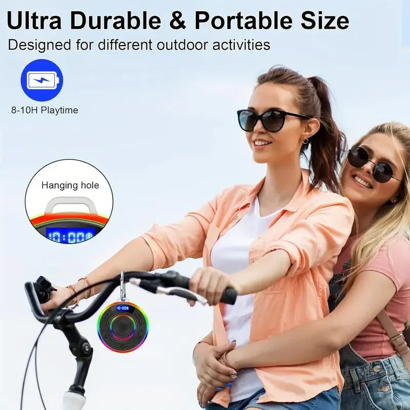 2025 New Wireless Speaker IPX7 Waterproof S3 colorful LED Light Strong bass Soundguru S3 Bluetooth Speaker Waterproof with Mic