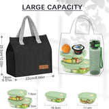 Lunch Bags for Women Men Reusable Insulated Lunch Box Portable Thermal Cooler Bag Waterproof Bento Box Bag Lunch Box Tote Bag