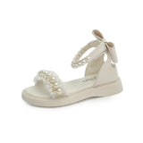 Girls' Beach Sandals: Adorable Princess Design, Black or White, Cool & Comfy
