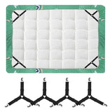 Triangle Bed Sheet Clips Adjustable Fitted Sheet Suspenders & Mattress Grippers for Secure Hold