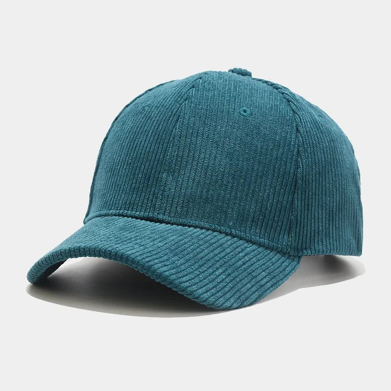 Autumn Corduroy Plain Baseball Cap for Men Women Daily Casual Outdoor Cricket Cap  Unisex Snapback   Casquette