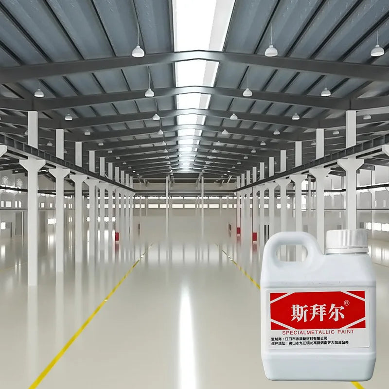 【3-in-1 Epoxy Floor Paint】Indoor Floor Coating - High-Gloss, Waterproof & Wear-Resistant Epoxy Paint for Garage & Living