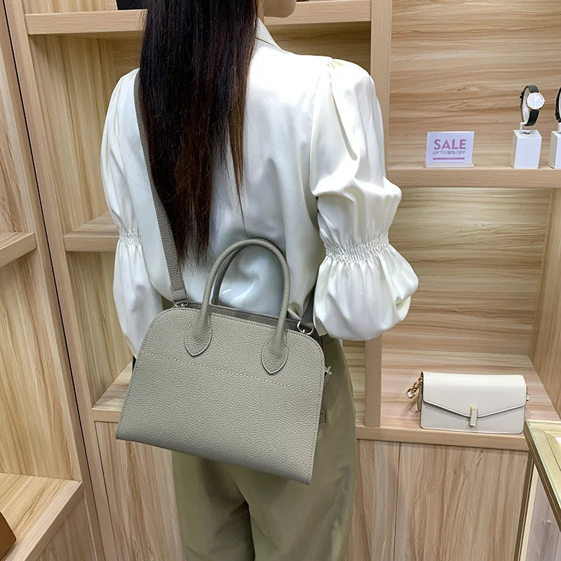 Classic Tote Bags for Women, Leather Handbag By Famous Designer, Spacious Crossbody-Bag for Elegant Ladies