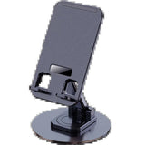 Universal Phone Stand for Desk 360 °   Rotating Multi-Angle Non-Slip Metal Base Foldable Holder for iPhone 13/14/15 pro easyown S