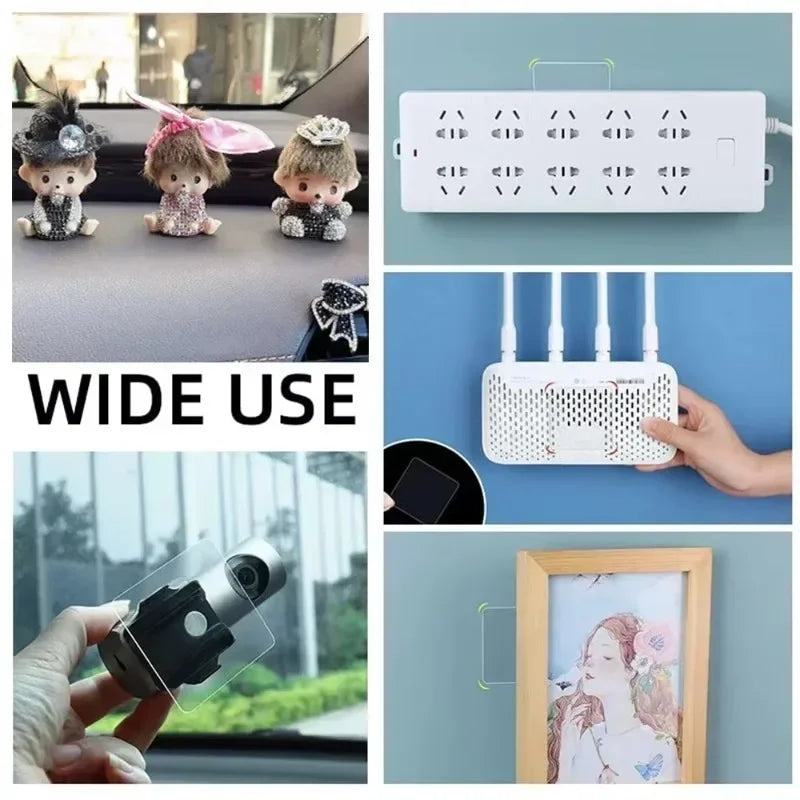 6cm Strong Double Sided Tape PVC Transparent Square Wall Adhesive Stickers for Hooks Waterproof Traceless Home Glue Tapes
