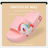 Summer Girls Slippers Children's Indoor Home Soft Bottom Cute Unicorn Baby Little Girl Sandal Slippers