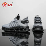YRZL Men's Lightweight Mesh Running Shoes Casual Sneakers Summer Comfortable Athletic Jogging Running Shoes for Men