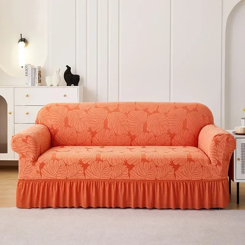 1/2/3/4 Seater Sofa Cover Single Double Three Four-Seater Elastic All-inclusive Dustproof Sofa Cover Yksivärinen sohvan kansi