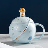 Creative Cartoon Planet Mug Cute Astronaut Ceramic Mug Gift Souvenir Mug