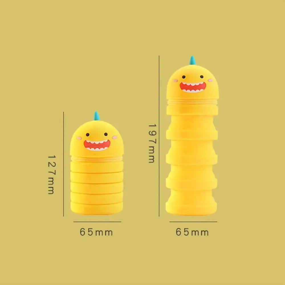 School Supplies 3D Little Dinosaur Pencil Case Kawaii Waterproof Silicone Stationery Box Ins Style Cute Coin Purse School
