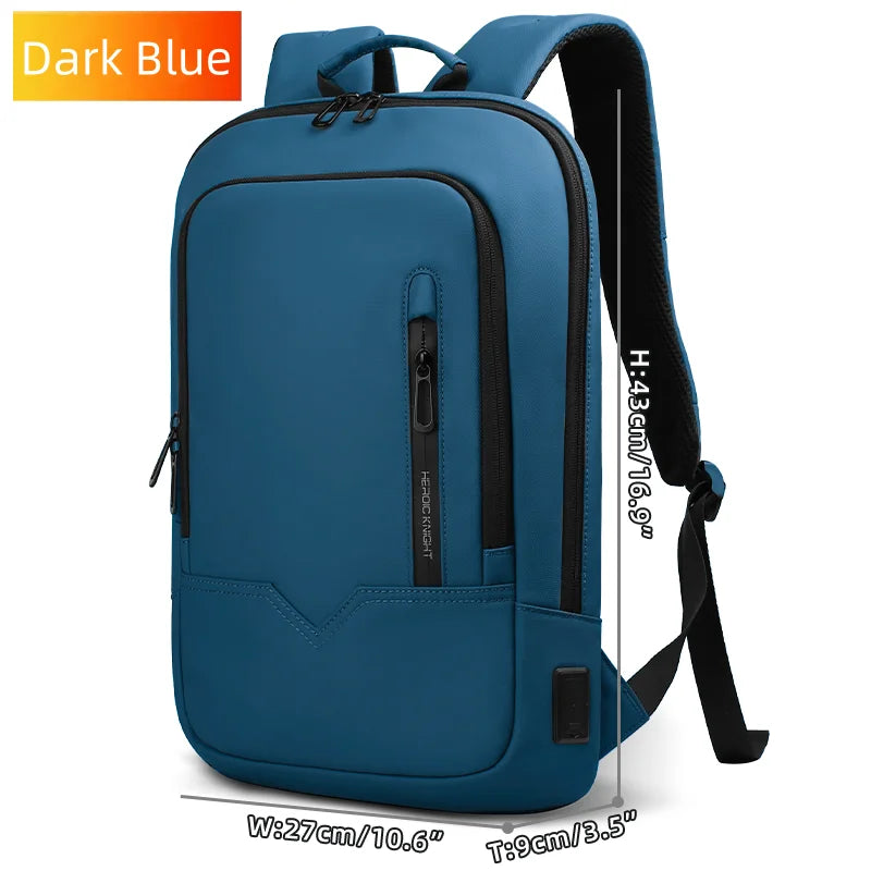 Heroic Knight Men Multifunctional Backpack Waterproof Laptop Backpack Men Business Laptop Bag Travel College Bag for Office Work