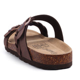 KIDMI Fashion Women's Cork  Sandals Summer Sandals Women Outdoor Nonslip Slip-On Slide Sandals With Adjustable Buckle Sandals
