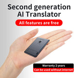 140+ Language Translator Device Ai Two Way Real Time Voice Instant Translator Magnetic Phone Stand Design for Travel