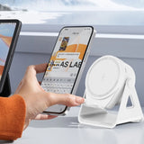 3 in1 Induction Speaker Non-slip New Cell Phone Holder Adjustable with RGB Light Smart Wireless Bluetooth Speaker Phone Stand