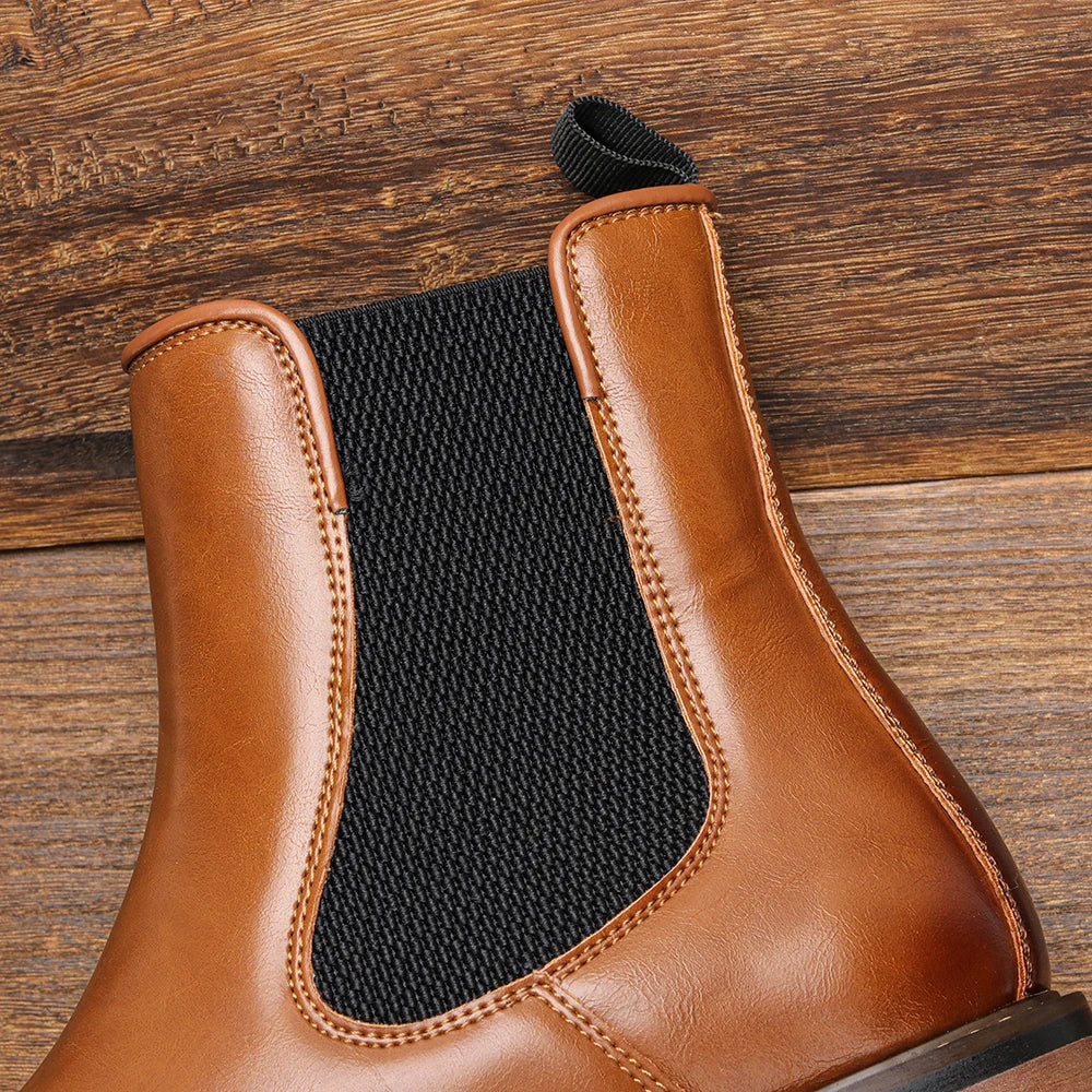Soft Leather Men Chelsea Boots Ankle Boots Comfortable Men Boots