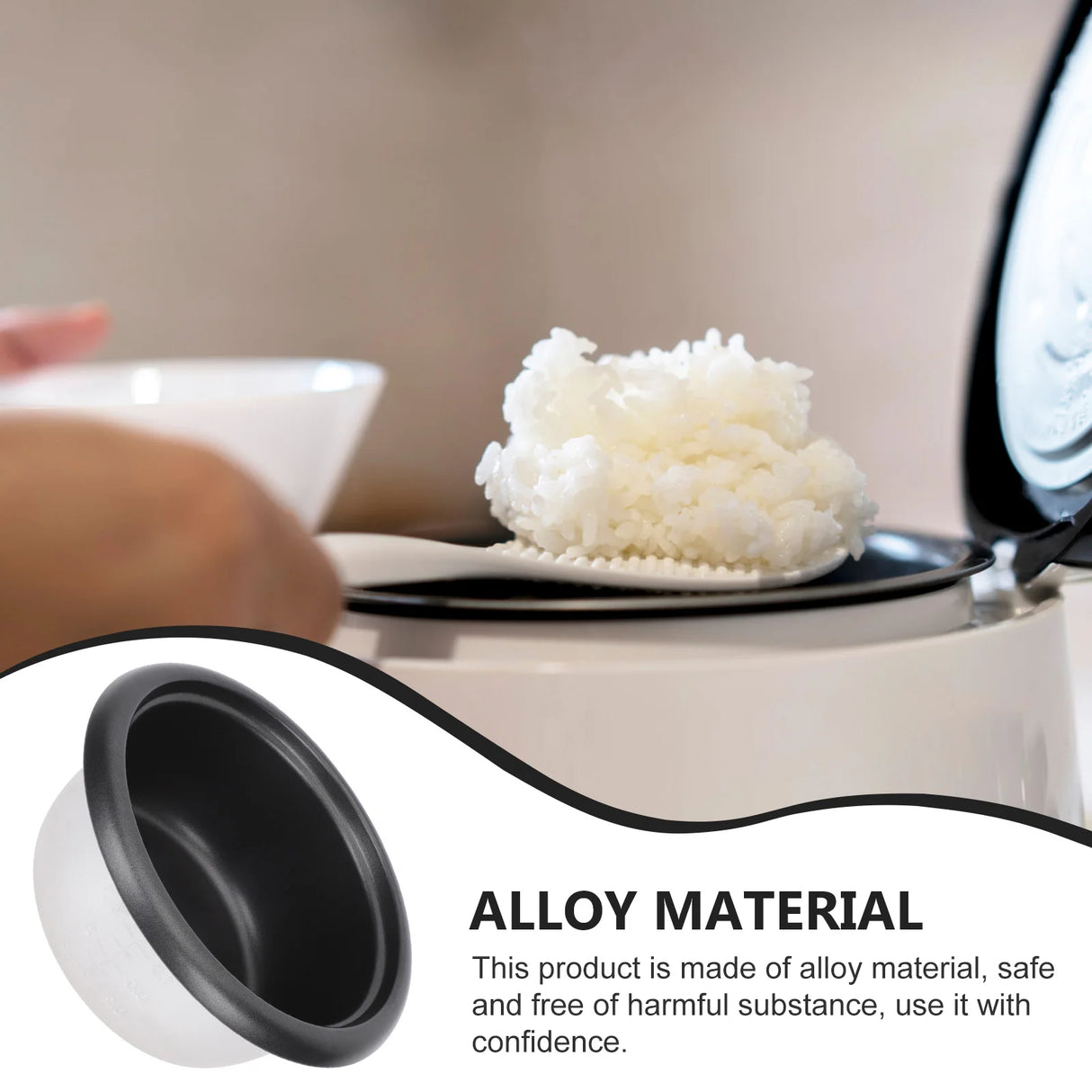 Inner Cooking Pot Rice Cooker Liner Pot Cooking Cake Baking Bowl Cooking Pot Replacement Accessories Supply Alloy Pans Nonstick