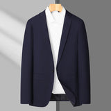 Blazer Masculino Men's Fashion Business Trend British Style Gentleman Slim Professional Formal Dress Wedding Men's Summer Suit