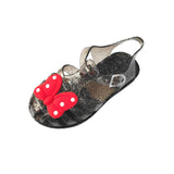 Childre Shoes Girls Summer Sandals Transparent Polka Dot Stereo Bow Pattern Sandals Baby Princess Sandals Kids Casual Sandals