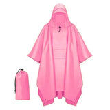 Rain Poncho for Adults - Waterproof Raincoat Cloak with Detachable Sleeves , Lightweight Hiking Rain Gear for Outdoor Travel
