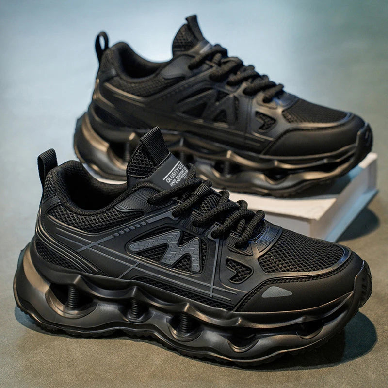 Running Shoes Men  Breathable Flat Comfortable Non-Slip Soft Platform Casual Sports Shoes Mesh Trendy Sneakers Man
