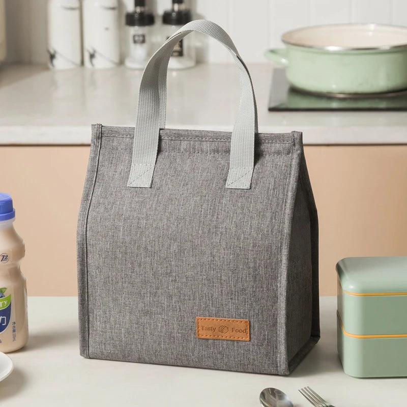 Lunch Bags for Women Men Reusable Insulated Lunch Box Portable Thermal Cooler Bag Waterproof Bento Box Bag Lunch Box Tote Bag