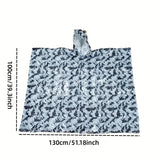 Raincoat Waterproof Poncho Camouflage Cover For Camping Hunting Clothes Shelter Tent Military Emergency Raincoat