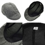 Men Berets Cap British Style 2024 New Autumn Summer Linen Hats Fashion Flat Caps Classic Vintage Cabbie Cap Chapeau Homme