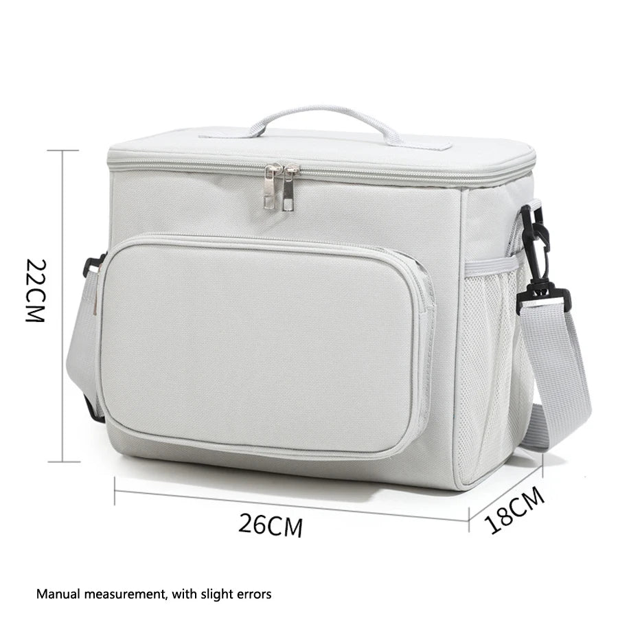 Lunch Bag Adjustable Shoulder Strap  Box Upgraded Leakproof Collapsible Large Work Capacity Thick Insulation Camping Outdoor