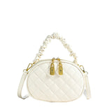 2025 New! Stylish Quilted Embroidery Bags for Women. Popular Crossbody and Handheld Small Round Bags with High Appearance Level