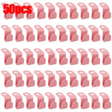 50/5Pcs Clothes Hanger Hooks Space Saving Closet Connector Hook Cascading Hanger Plastic Extender Clips Wardrobe Coat Organizer