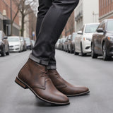Retro Style Men Boots leather boots Men Ankle Boots #KD581