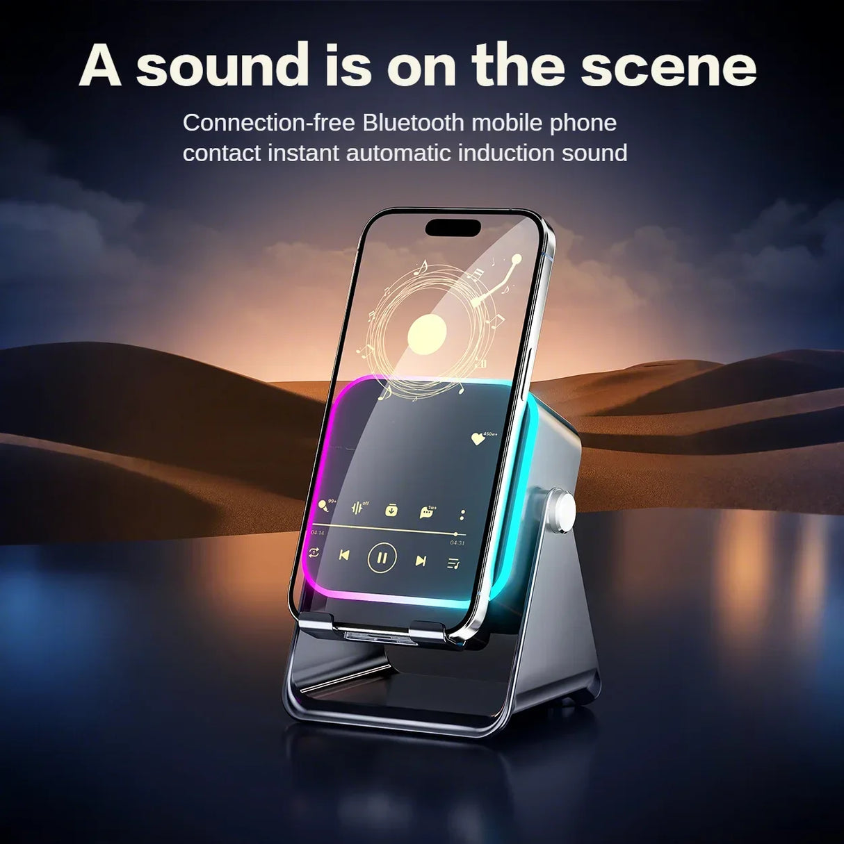 ZJ-027 Inductive Speaker Portable Audio Plastic Material Waterproof Working Time 5 Hours