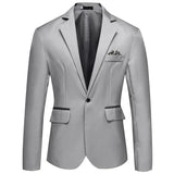 2025 Men's Formal Office Blazer Jacket Suits Solid Fashion Wedding Dress Suit Jacket Coat Male Oversized Casual Blazer Hombre
