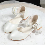 New Girls Shoes Fashion Children's Pearls princess Sandals Bling Summer Sandals Toddler party Breathable Kids Shoes