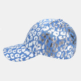 Leopard print baseball cap with gold stamping Outdoor Fishing Lovers Baseball Cap For Men And Women