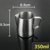 Stainless Steel Milk Frothing Pitcher Espresso Steaming Coffee Barista Latte Frother Cup Cappuccino Milk Jug Cream Froth Pitcher