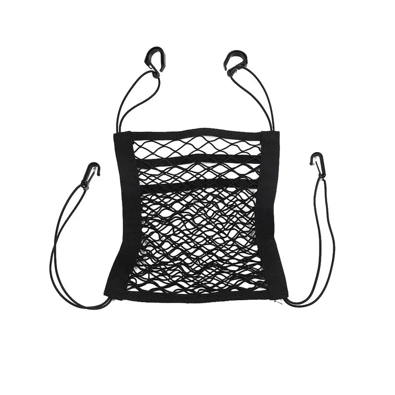 Car Storage Net Bag Between Seats Car Styling Storage Bag Elastic Mesh Net Organizer Auto Accessories