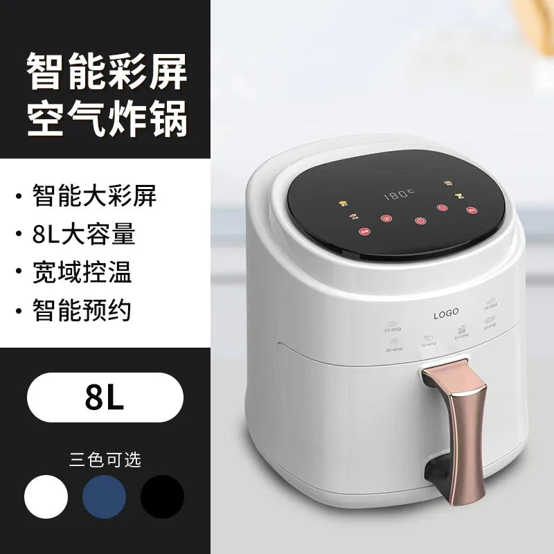 air fryer with safety and overheating protection, household large capacity french fry machine, multifunctional electric fryer