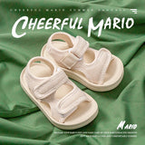 Cheerful Mario Children's  sandals Boys' outdoor beach shoes Children's toddler sandals Girls' sandals
