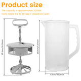 Mixing Pitcher for Drinks 2000ml Mixing Water Pitcher Wide Mouth Lemon Orange Fruit Juice Mixing Container Kitchen Accessories