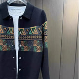 Men's Clothing Cardigan Black Knit Sweater Male Graphic Button No Hoodie Korean Fashion Over Fit Baggy Old Street Maletry Neck X