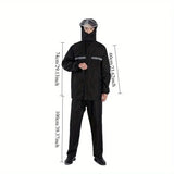 Heavy - duty Motorcycle Rain Gear Set - Windproof, Waterproof and Reflective, a Must - have for Riding
