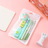 7pcs/set Cute School Supplies Gift Box - Durable and Diverse Stationery Set, Suitable for Students to Use