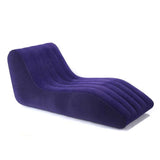 Portable S-shaped Love Position Labor-saving Sitting Inflatable Sofa Bed Yoga Chaise Lounge For Garden Bedroom Folding Furniture