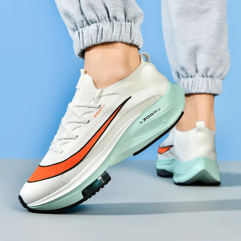 Men's casual shoes Running shoes non-slip flexible luxury high elastic thick sole light breathable running shoes for men